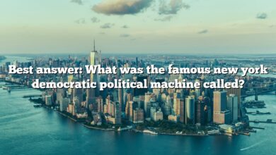 Best answer: What was the famous new york democratic political machine called?