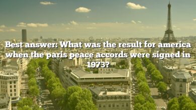 Best answer: What was the result for america when the paris peace accords were signed in 1973?