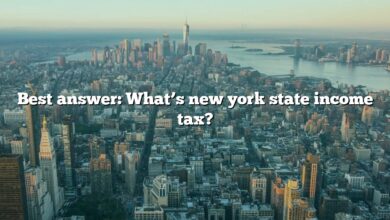 Best answer: What’s new york state income tax?