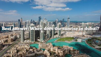 Best answer: When does the sunrise in dubai?