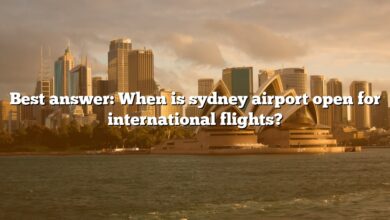 Best answer: When is sydney airport open for international flights?