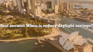 Best answer: When is sydney daylight savings?