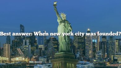 Best answer: When new york city was founded?