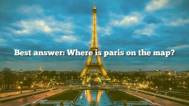 Best answer: Where is paris on the map?
