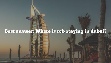 Best answer: Where is rcb staying in dubai?