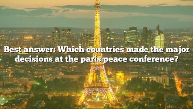 Best answer: Which countries made the major decisions at the paris peace conference?