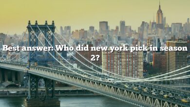 Best answer: Who did new york pick in season 2?