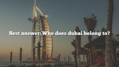 Best answer: Who does dubai belong to?