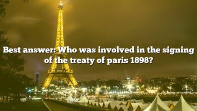 Best answer: Who was involved in the signing of the treaty of paris 1898?