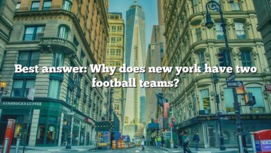 Best answer: Why does new york have two football teams?