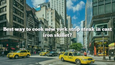 Best way to cook new york strip steak in cast iron skillet?