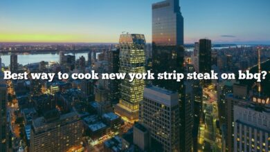 Best way to cook new york strip steak on bbq?