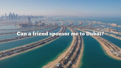 Can a friend sponsor me to Dubai?