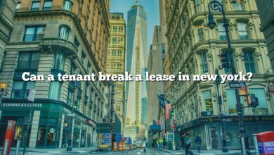 Can a tenant break a lease in new york?