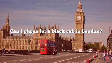 Can I phone for a black cab in London?