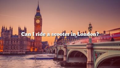 Can I ride a scooter in London?