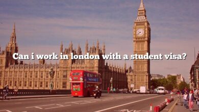 Can i work in london with a student visa?