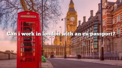 Can i work in london with an eu passport?