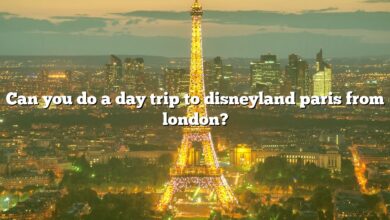 Can you do a day trip to disneyland paris from london?