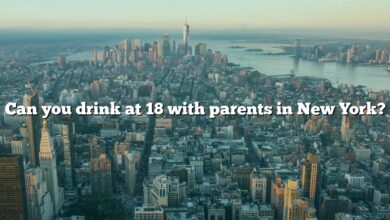 Can you drink at 18 with parents in New York?