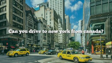 Can you drive to new york from canada?