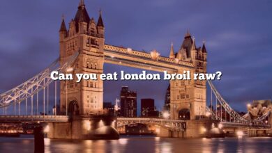 Can you eat london broil raw?