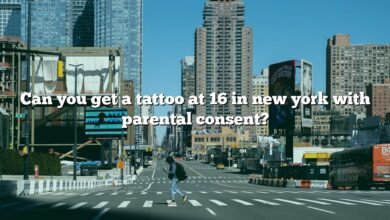 Can you get a tattoo at 16 in new york with parental consent?