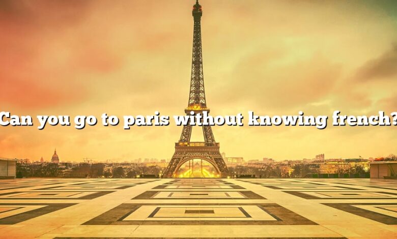 Can you go to paris without knowing french?