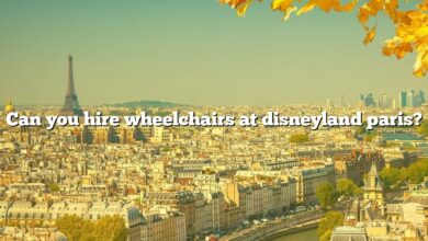 Can you hire wheelchairs at disneyland paris?