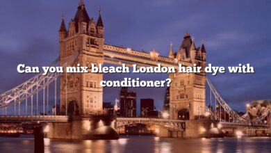 Can you mix bleach London hair dye with conditioner?