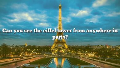 Can you see the eiffel tower from anywhere in paris?