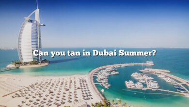Can you tan in Dubai Summer?
