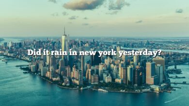 Did it rain in new york yesterday?
