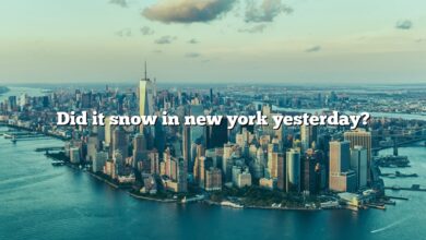 Did it snow in new york yesterday?