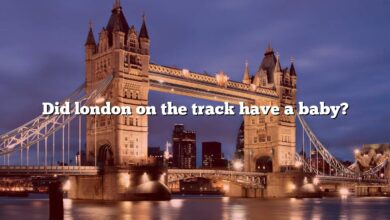 Did london on the track have a baby?