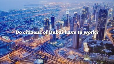Do citizens of Dubai have to work?