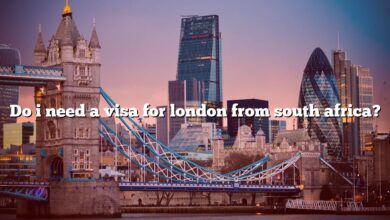 Do i need a visa for london from south africa?
