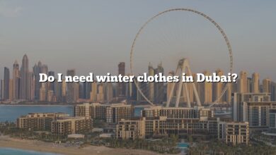 Do I need winter clothes in Dubai?