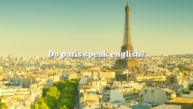 Do paris speak english?