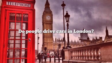 Do people drive cars in London?
