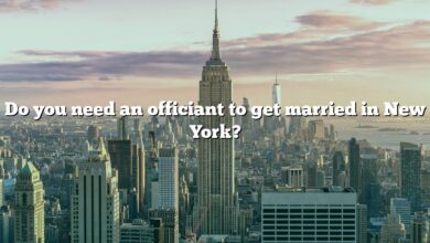 Do you need an officiant to get married in New York?