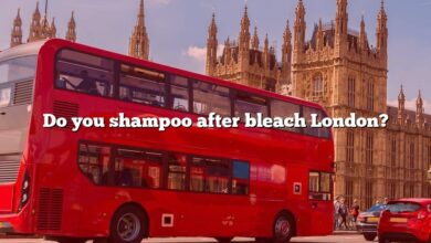 Do you shampoo after bleach London?