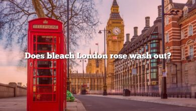 Does bleach London rose wash out?