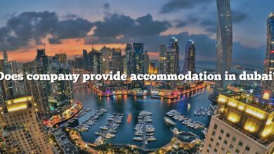 Does company provide accommodation in dubai?