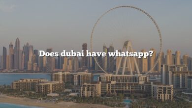 Does dubai have whatsapp?