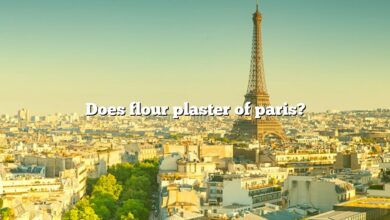 Does flour plaster of paris?