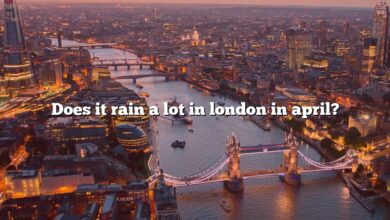 Does it rain a lot in london in april?