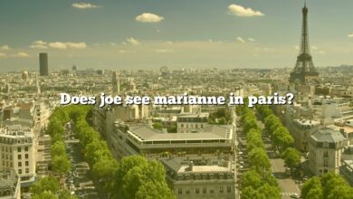 Does joe see marianne in paris?