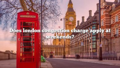 Does london congestion charge apply at weekends?