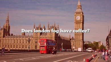 Does london fog have coffee?